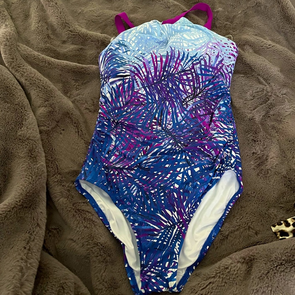Colorful Calvin Klein one piece with optional padding brand new with tags